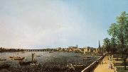 Canaletto View of London: The Thames from Somerset House towards Westminster (mk25) Spain oil painting artist