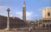 Canaletto Venice The Piazzetta towards the Torre del'Orologio (mk25) Spain oil painting artist