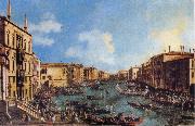 Canaletto Regatta on the Canale Grande painting