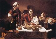 Caravaggio The Supper at Emmaus Spain oil painting artist