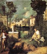 Giorgione La Tempesta painting