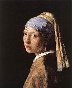 JanVermeer Girl with a Pearl Earring painting