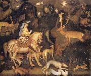 PISANELLO The Vision of St Eustace oil