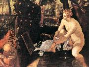 Tintoretto The Bathing Susanna Spain oil painting artist