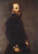Tintoretto Man with a Golden Lace oil