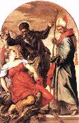Tintoretto St Louis, St George and the Princess painting