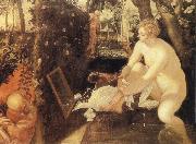 Tintoretto Susanna at he Bath Spain oil painting artist