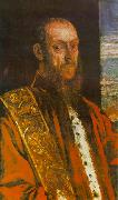Tintoretto Portrait of Vincenzo Morosini oil painting artist