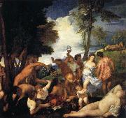 Titian Bacchanal of the Andrians Spain oil painting artist