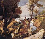 Titian Bacchanalia Spain oil painting artist