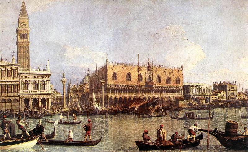 Canaletto Palazzo Ducale and the Piazza di San Marco oil painting picture