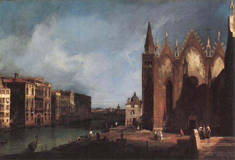 Canaletto The Grand Canal near Santa Maria della Carita fgh oil painting image