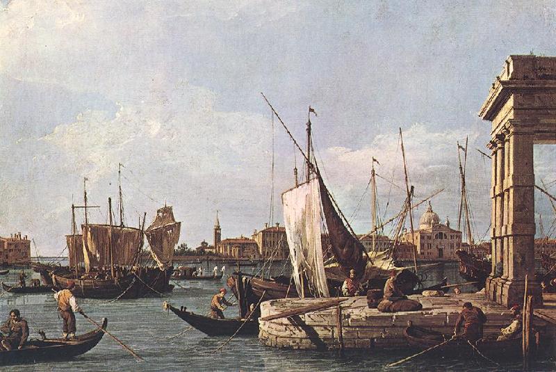 Canaletto La Punta della Dogana (Custom Point) dfg oil painting picture