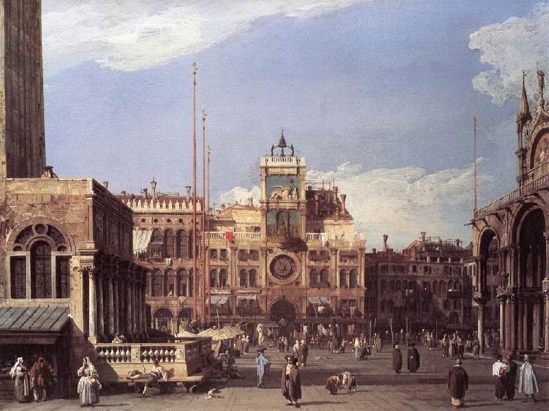 Canaletto Piazza San Marco: the Clocktower f oil painting image