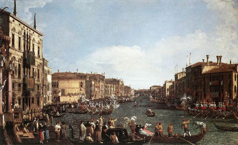 Canaletto A Regatta on the Grand Canal d oil painting image
