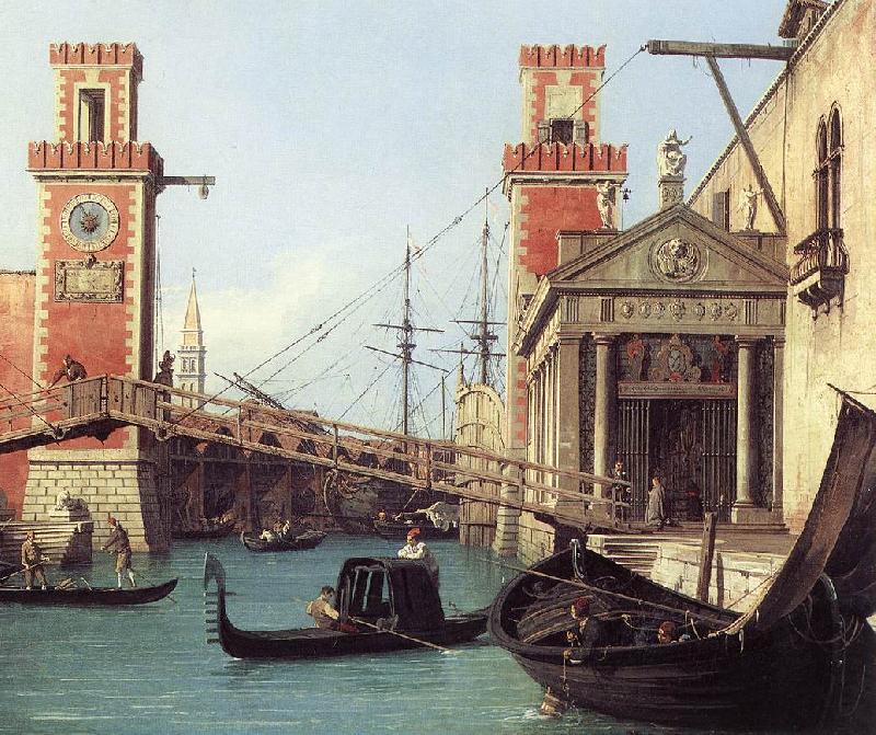 Canaletto View of the Entrance to the Arsenal (detail) s oil painting picture