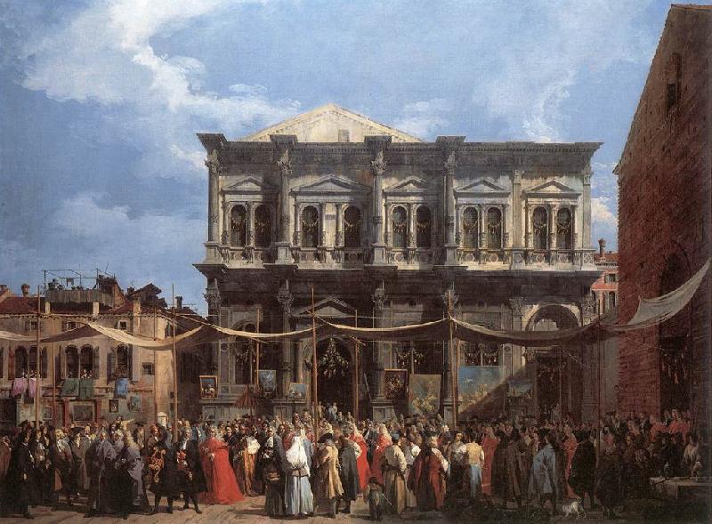 Canaletto The Feast Day of St Roch fd oil painting picture