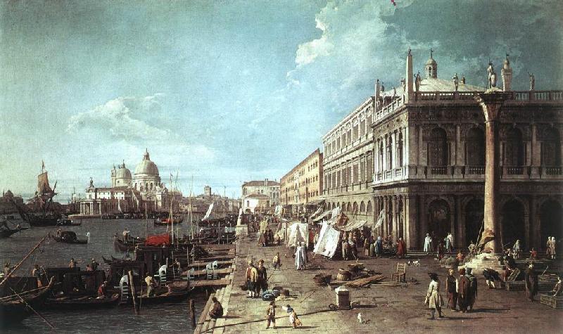 Canaletto The Molo with the Library and the Entrance to the Grand Canal f oil painting picture