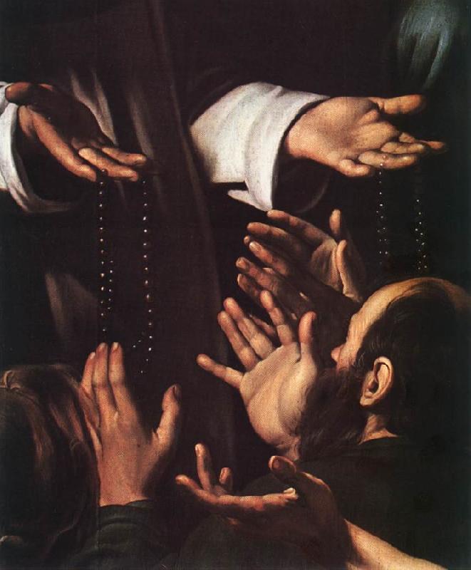 Caravaggio Madonna del Rosario (detail) dsf oil painting picture
