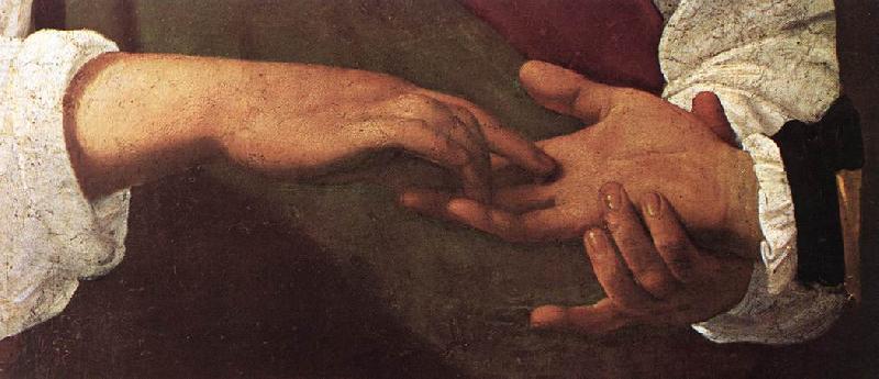 Caravaggio The Fortune Teller (detail) drgdf oil painting picture