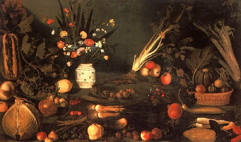 Caravaggio Still Life with Flowers Fruit oil painting picture