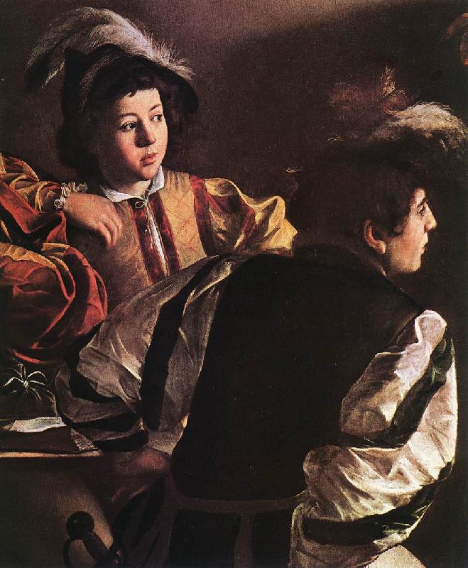Caravaggio The Calling of Saint Matthew (detail) urt oil painting picture