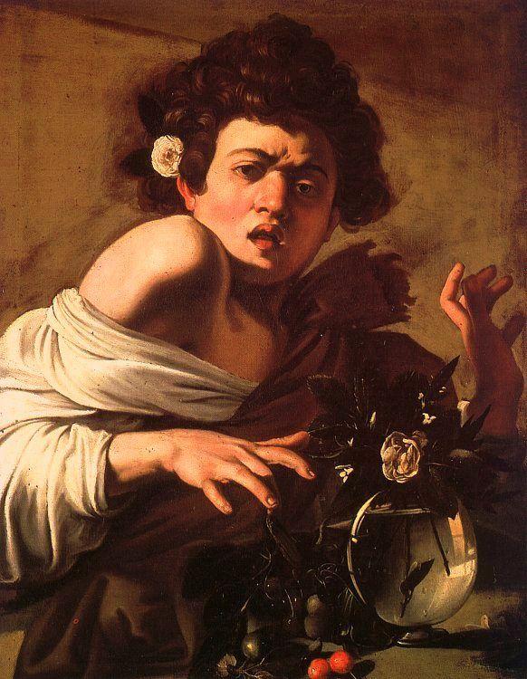 Caravaggio Youth Bitten by a Green Lizard oil painting picture