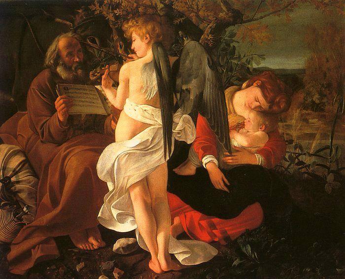 Caravaggio Rest During the Flight into Egypt oil painting picture