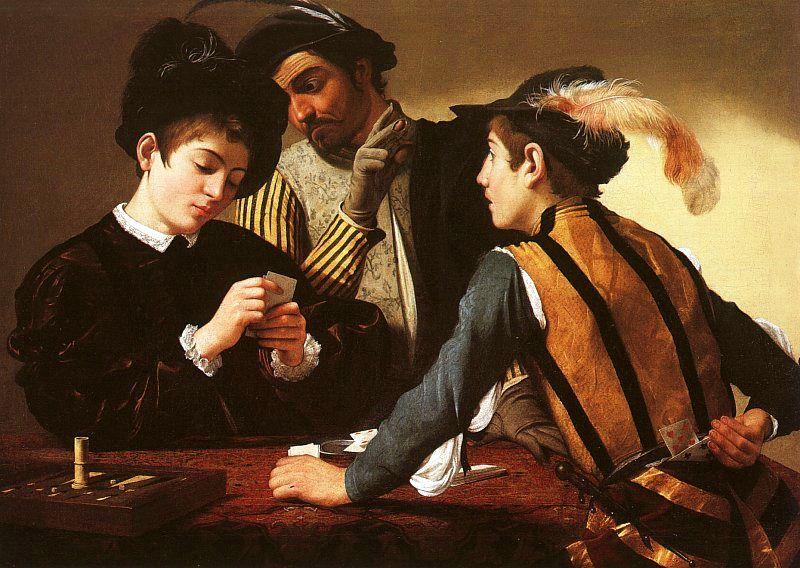 Caravaggio The Cardsharps oil painting picture