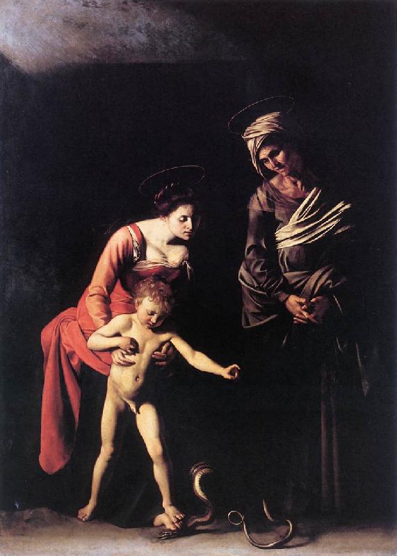 Caravaggio Madonna with the Serpent oil painting picture