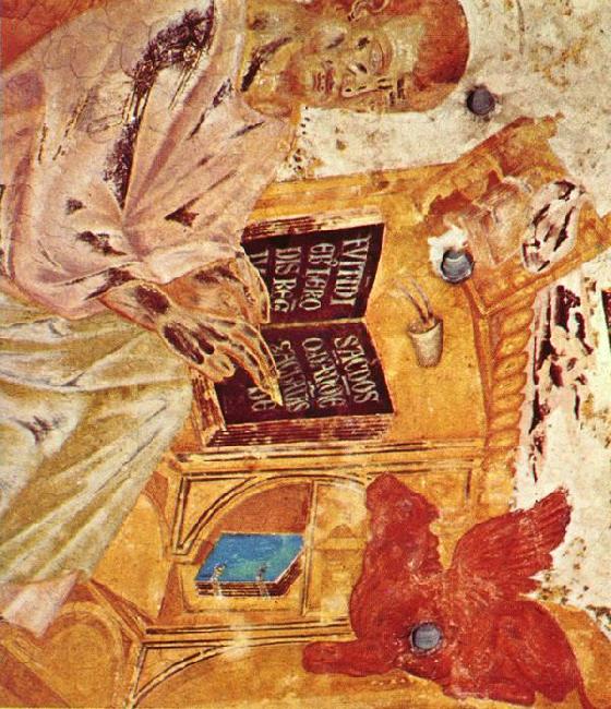 Cimabue St Luke (detail) sd oil painting image