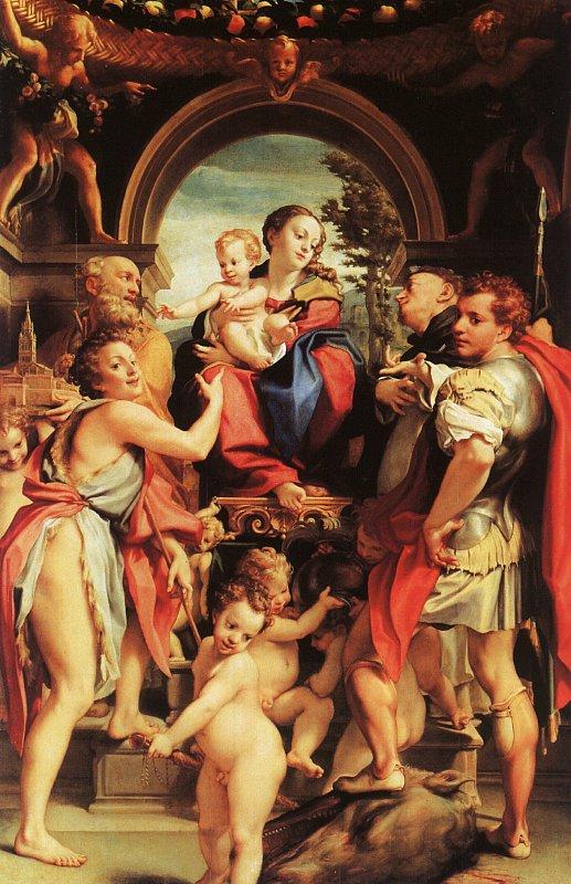 Correggio Madonna with St.George oil painting image