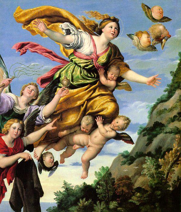 Domenichino The Assumption of Mary Magdalene into Heaven oil painting picture