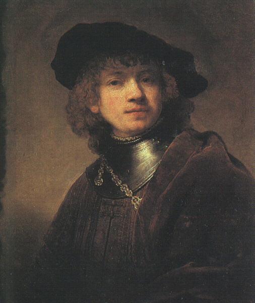 Rembrandt Self Portrait as a Young Man oil painting picture