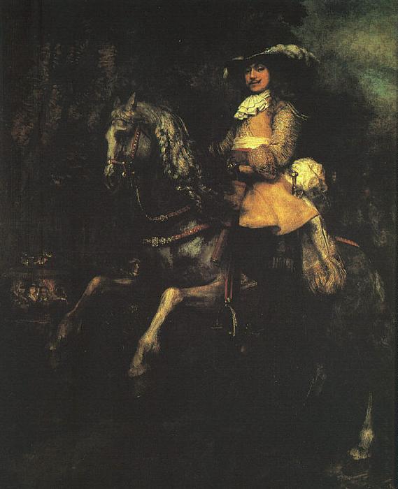Rembrandt Frederick Rihel on Horseback oil painting picture
