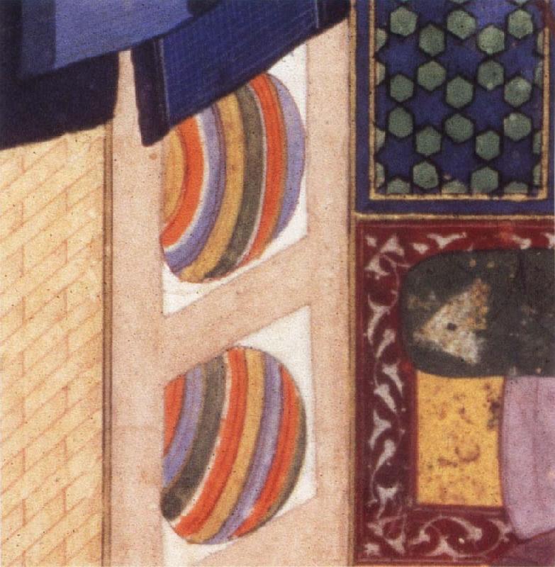 Bihzad Details from Caliph al Ma mun in his bath oil painting picture
