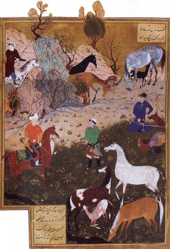 Bihzad King Darius and the Herdsman oil painting picture