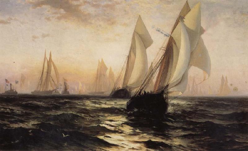 Anonymous Sailboat oil painting image