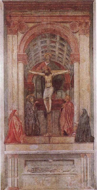 MASACCIO Holy Trinity oil painting picture