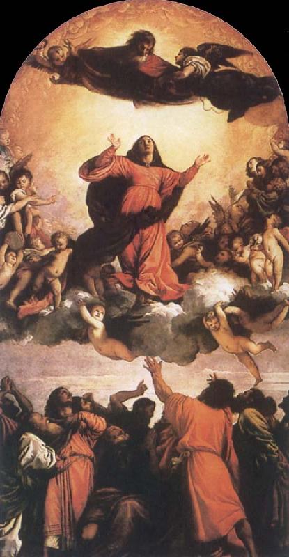 Titian Assumption of the Virgin oil painting image