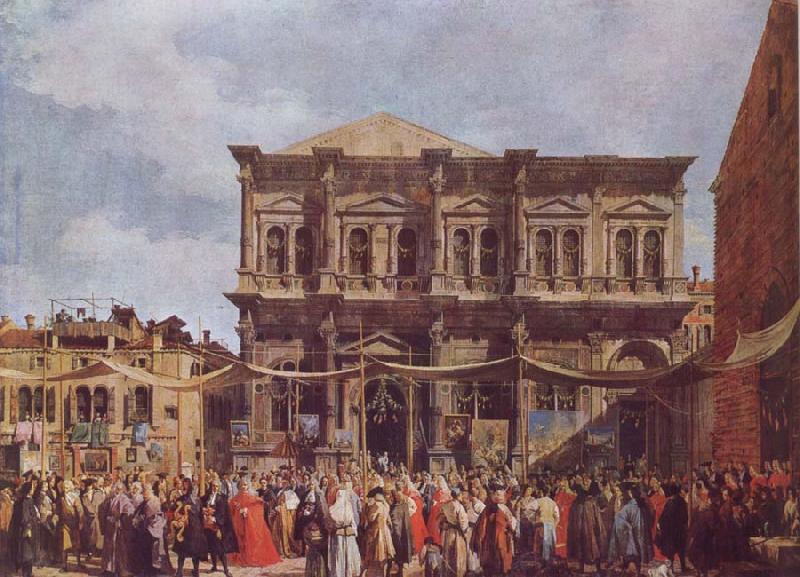 Canaletto The Feast Day of St Roch oil painting image