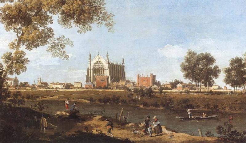 Canaletto Eton College oil painting image
