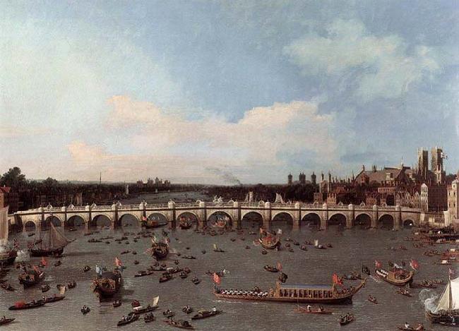 Canaletto Westminster Bridge from the North on Lord Mayor-s Day oil painting picture