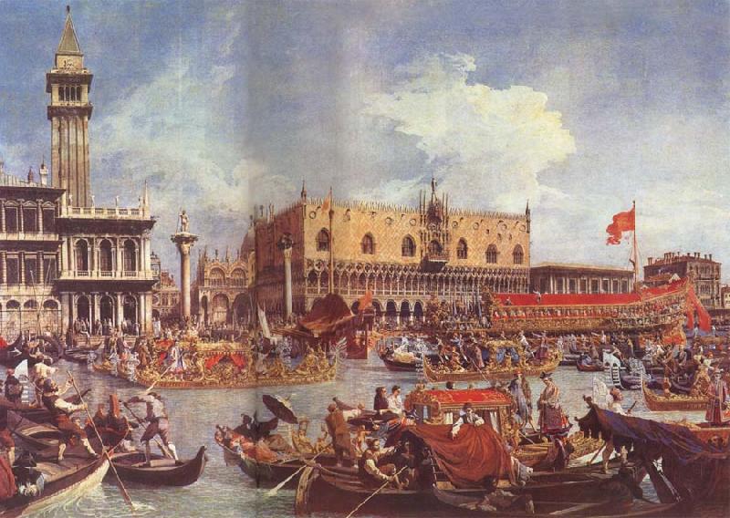 Canaletto The Bucintoro at the Molo on Ascension Day oil painting image