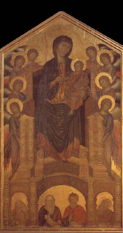 Cimabue Throning Madonna with angels and prophets oil painting picture