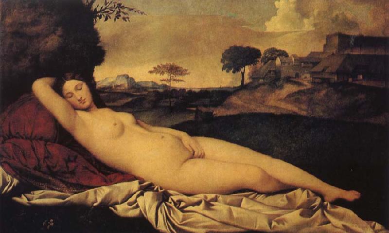 Giorgione Sleeping Venus oil painting picture