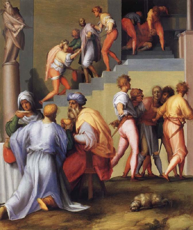 Pontormo Pharaoh Pardons the Butler and Ordes the Execution of the Baker oil painting picture