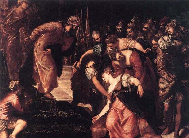 Tintoretto Esther before Ahasuerus oil painting image