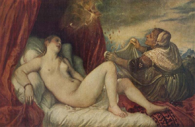 Titian Danae oil painting image
