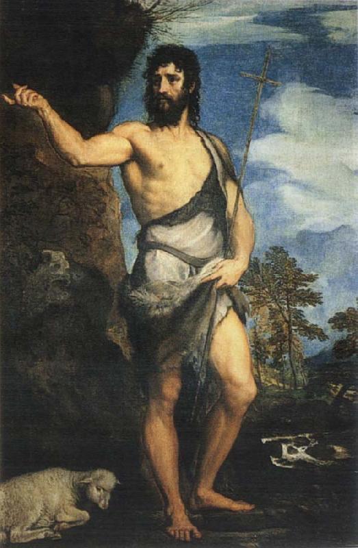 Titian St John the Baptist oil painting picture